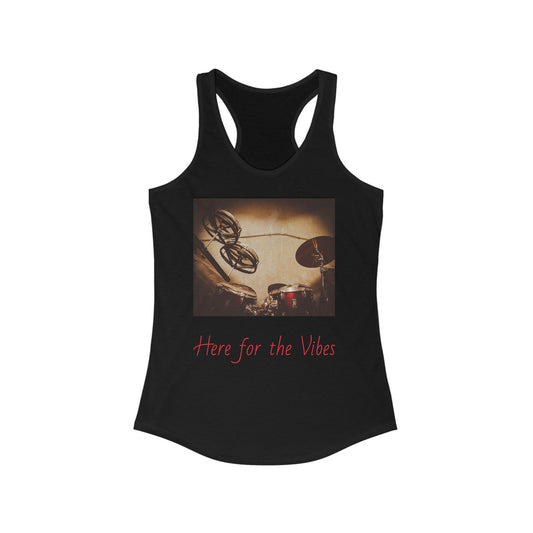 Here for the Vibes- Women's RacerbackTank