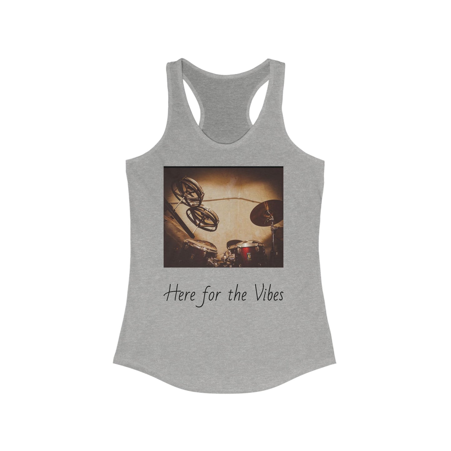 Here for the Vibes- Women's RacerbackTank