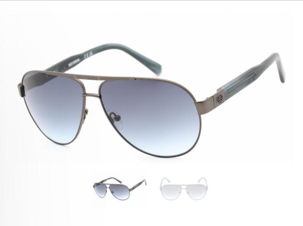 Harley Davidson Men's Nickeltin Aviator Sunglasses